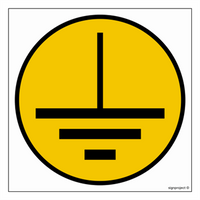 HJ001 Earth indicator - sheet of 12 stickers