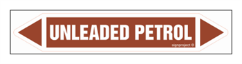 JF461 UNLEADED PETROL - sheet of 5 stickers