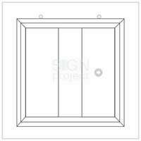 EC001 White frame suspended horizontally