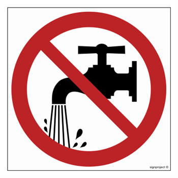 GB026 Save water - sheet of 12 stickers