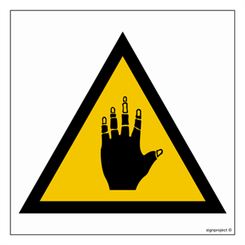 JA002 Warning against corrosive substances - sheet of 12 stickers