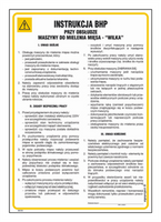 IAG18 Health and safety instructions for the use of a meat mincing machine - Wilk