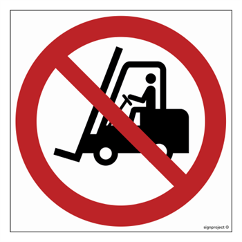 GA006 Prohibition of movement of forklifts