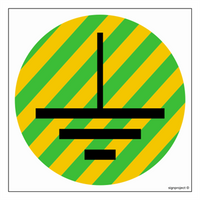 HJ002 Earth indicator - sheet of 12 stickers