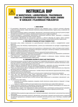 IAA10 General instruction on health and safety in workshops