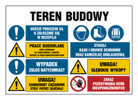 OI024 Construction site, please report to reception, Construction work if you are entering