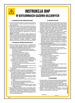 IAF21 Health and safety instructions for oil and gas boiler rooms