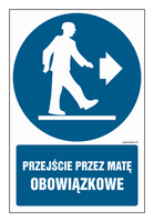 GL033 Going through the mat is mandatory - a sheet of 9 stickers