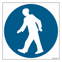 GK020 Passage order in a marked place - sheet of 9 stickers