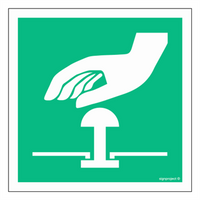 GG005 Emergency stop - sheet of 12 stickers