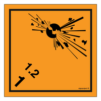 MB030 Explosive substances and articles. Class 1. Subclass 1.5