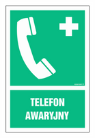 GI006 Emergency telephone - sheet of 9 stickers