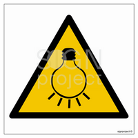 GE020 Attention strong light - sheet of 12 stickers