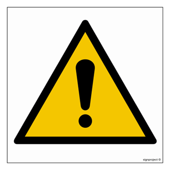 GD001 General warning sign