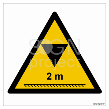 GE026 Caution - height restriction