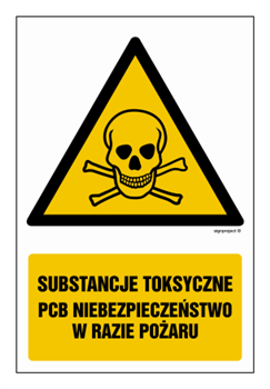 GF008 Toxic substances. Danger in case of fire