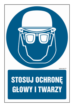 GL019 Wear head and face protection