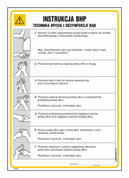 IAA22 Health and safety instructions for hand washing and disinfection techniques