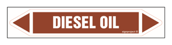 JF117 Diesel oil - sheet of 16 stickers