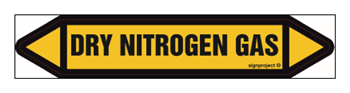 JF135 Dry nitrogen gas - sheet of 16 stickers