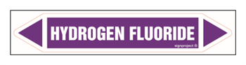 JF224 HYDROGEN FLUORIDE - sheet of 16 stickers