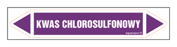 JF242 CHLOROSULFONIC ACID - sheet of 16 stickers