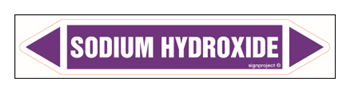 JF420 SODIUM HYDROXIDE - sheet of 16 stickers