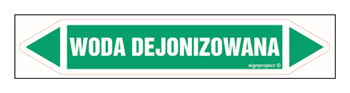 JF478 DEIONIZED WATER - sheet of 16 stickers