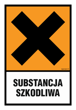 LB002 Harmful substance - sheet of 9 stickers