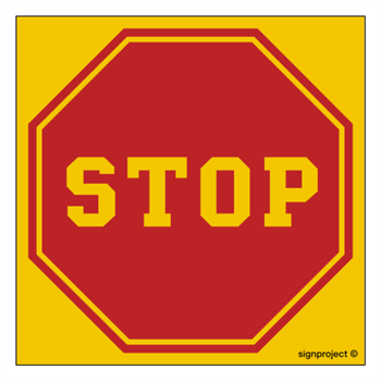 SA050 STOP (School Bus Sign)