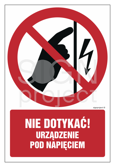 GC063 Do not touch energized equipment