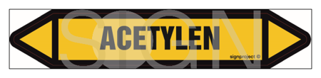 JF007 ACETYLENE - sheet of 16 stickers