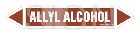 JF020 Allyl alcohol - sheet of 16 stickers