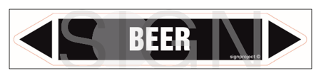 JF035 Beer - sheet of 16 stickers