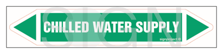 JF065 Chilled water supply - sheet of 16 stickers