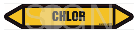 JF066 CHLORINE - sheet of 16 stickers