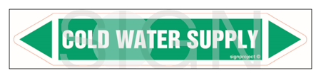 JF088 Cold water supply - sheet of 16 stickers