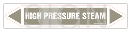 JF207 HIGH PRESSURE STEAM - sheet of 16 stickers