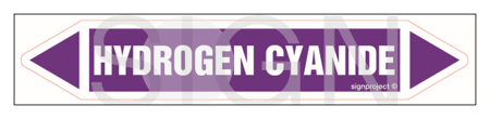 JF223 HYDROGEN CYANIDE - sheet of 16 stickers