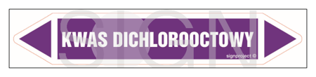 JF244 DICHLOROACETIC ACID - sheet of 16 stickers