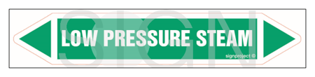 JF258 LOW PRESSURE STEAM - sheet of 16 stickers