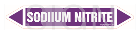 JF422 SODIIUM NITRITE - sheet of 16 stickers