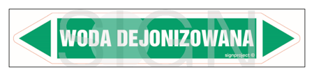 JF478 DEIONIZED WATER - sheet of 16 stickers