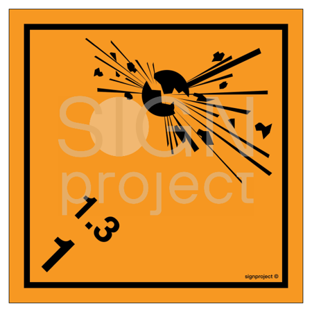 MB031 Explosive substances and articles. Class 1. Subclass 1.5