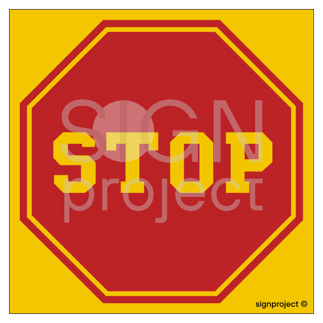 SA050 STOP (School Bus Sign)