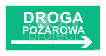 AC078 Droga pożarowa w prawo