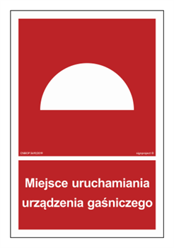 BB003 Miejsce uruchamiania urządzenia gaśniczego