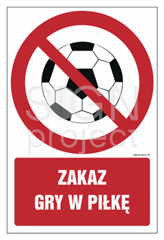 GC049 Zakaz gry w piłkę