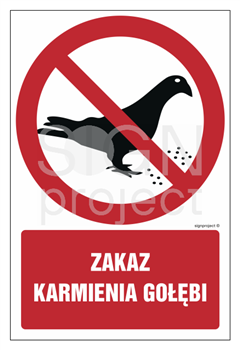 GC078 Zakaz karmienia gołębi