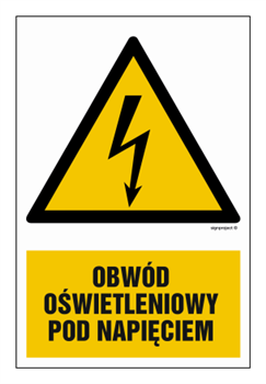 HA009 Obwód oświetleniowy pod napięciem